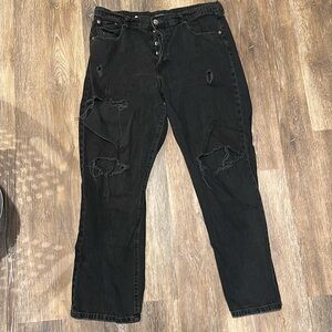 Aeropostale Distressed Black Women's Jeans